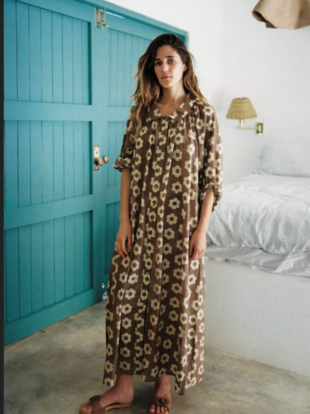 Christy Dawn Rumi Dress Mocha Daisy